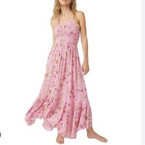 Free People Blush Floral Maxi Dress